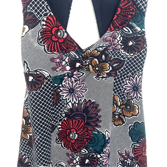 Maeve Anthropologie Fairchild Midi Dress Retro Feminine Pin-up Floral Size Small - Picture 5 of 16
